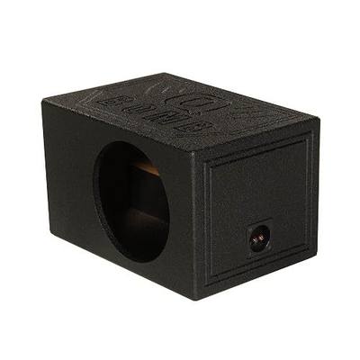 Qpower Single 12" Vented Ported Car Subwoofer Sub Box Enclosure, QBOMB12VL - Single Cab Bass Woofer Speaker Box System for Vehicle or Truck Audio