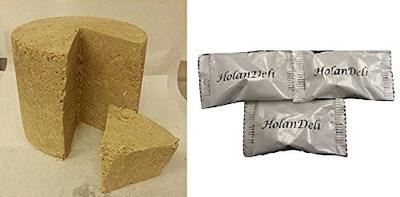 Fresh Imported Natural "Hand Cut" Sunflower Halva 1lbs by HolanDeli. Includes Exclusive HolanDeli Chocolate Mints. Imported from Ukraine.