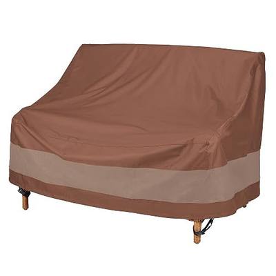 DUCKCOVERS ULV623835 Ultimate Patio Loveseat Cover, 62 "W x 38" D x 35" H, Mocha Cappuccino, Patio Furniture Covers