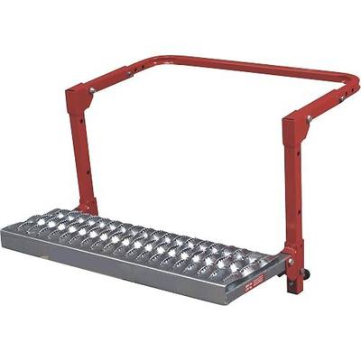Ironton Truck Tire Service Step, 300 Lb Capacity, Fits Tires up to 13 in. Deep, Non-Slip Steel Platform, Folds Flat for Storage, Fully Assembled, for Trucks, SUVs and Semi Trucks