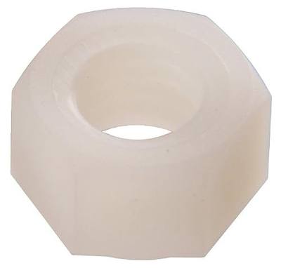 Hillman 20 Pcs Nylon Hex Nuts (5/16"-18) | Coarse Thread Hex Nuts for Bolts, Machine Screws & Threaded Rods | White Nylon Fasteners for Electrical, Mechanical & Corrosion-Resistant Applications