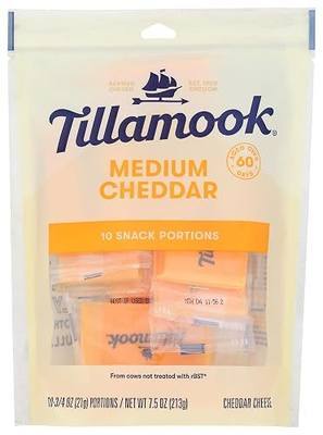 Tillamook, Medium Cheddar Cheese 3/4 oz Snack Portions, 10 ct