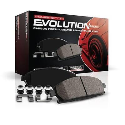 PowerStop Rear Brake Pads for Chevrolet Cobalt 2009-10 |Ford C-Max 2013-18 |EcoSport 2018-22 |Escape 2013-16 |Focus 2012-18 - Z23 Carbon-Fiber Ceramic Brake Pads with Installation Hardware, Z23-1095