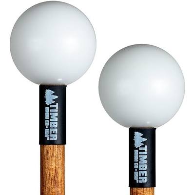 Timber Drum Co. Xylophone/Bell Kit Mallets — MADE IN U.S.A. Percussion | Sticks For Glockenspiel, Woodblock — Hard Plastic Poly with Solid Birch Handles, 15.25"