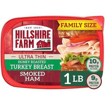 Hillshire Farm Honey Roasted Turkey Breast and Smoked Ham, 16 oz Box