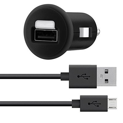 Belkin MIXIT Car Charger with 4-Foot Micro USB Charging Cable (2.1 Amp),Retail Packaging, Black