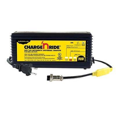 Schumacher Electric Charge 'n Ride Universal Battery Charger and Maintainer for Ride-on Toys, CR2, 2-in-1, Fully Automatic, 1.5 Amps, 16 Volt, 24 Volt, Includes XLR Connector Komex Assembly