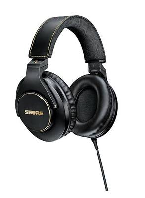 Shure SRH840A Professional Over-Ear Wired Studio Headphones for Recording, Mixing & Monitoring - Closed-Back Circumaural Design with Detachable Cable, Black | 40mm Neodymium Drivers, 5-25, 000 Hz, 40 Ω, Detachable 3m Locking Cable, Includes 1/4 Adapter and Pouch