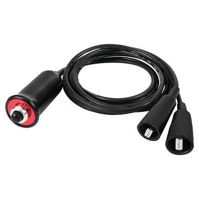 Performance Tool W80586 Heavy Duty Remote Starter for Car and Truck Engines with Push-Button Switch and 5-ft Wire Leads , Black