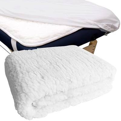 NRG Fleece Massage Table Pad Hypoallergenic Fleece Massage Pad Cushion for Massage Table - Soft 1-inch Thick Fleece Massage Pad for Bed - Perfect for Massage Tables, Lash Beds, & Esthetician Beds