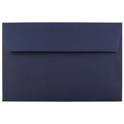 JAM PAPER A10 Premium Invitation Envelopes - 6 x 9 1/2 - Navy Blue - 50/Pack