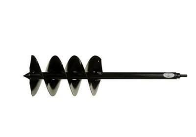 Power Planter Auger Drill Bit Extension 7" x 28" with 1/2" Non-Slip Hex Drive — Garden Auger for Planting Gallon Potted Plants and Post Holes — Garden Digging Tool for Dirt, Sand, Soil & Clay