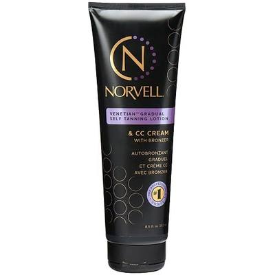 Norvell Venetian Gradual Color Extender Lotion, 8.5 fl oz | Moisturizing Self Tanner with Violet Brown Tones and Instant Bronzer for Natural Color