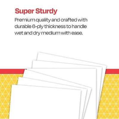 School Smart Railroad Poster Board Paper, 22 x 28 Inches, 6-Ply, White, Pack of 100