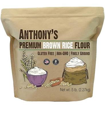 Anthony's Brown Rice Flour, 5 lb, Gluten Free, Non GMO, Product of USA, Vegan