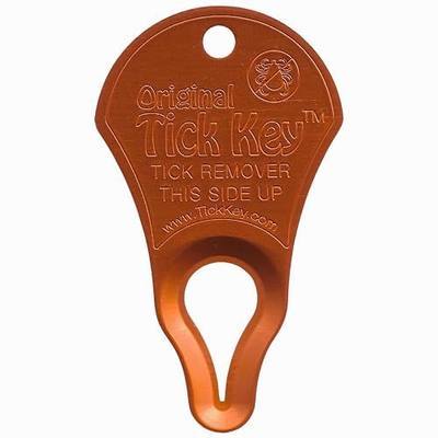 The Original Tick Key - Tick Detaching Device - Portable, Safe and Highly Effective Tick Detaching Tool (Orange)