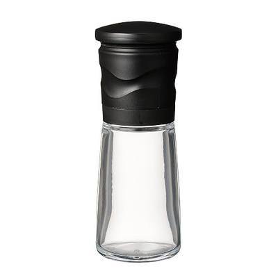 Kyocera Salt and Pepper Mill with Adjustable Advanced Ceramic Grinding mechanism, Grinder for all Spices and Herbs-Colors Vary | KYOCERA Ceramic Salt and Pepper Mill: Adjustable Non-Reactive Grinder, Mess-Free Upright Design, Dishwasher-Safe Glass Body