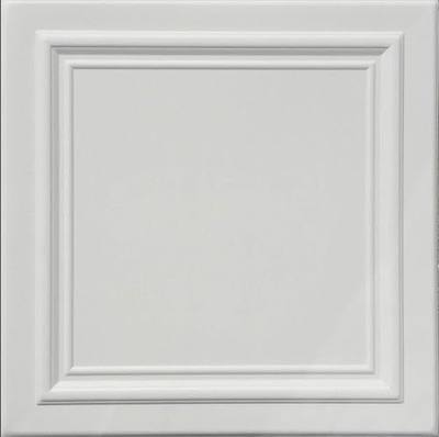 Zeta White (Foam) Ceiling Tile - 40pc Box - Decorative Ceiling Tile Easy Glue up DIY