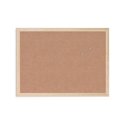 U Brands Cork Bulletin Board, 18" x 24" Inches, Light Birch Wood Frame (265U00-01)