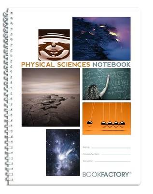 BookFactory Physical Sciences Lab Notebook, Wire-O, 25 Pages