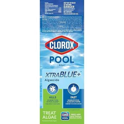 Clorox® Pool&Spa™ XTRABLUE® Plus Swimming Pool Algaecide, All-in-One Algae Killer, Non-Foaming, 40 Ounce (Pack of 1)