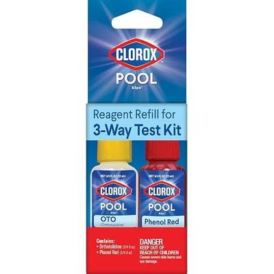 Clorox® Pool&Spa™ Swimming Pool 3-Way Water Test Kit Refill Solutions, 0.5oz (Pack of 1)