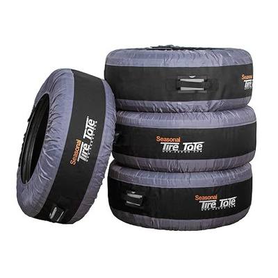Kurgo Seasonal Tire Tote | Spare Tire Cover | Portable Wheel Bags | Winter Tire Cover | Eco-Friendly Tire Totes | Handle for Easy Transportation | Universal Fit | Spare Tire Covers, Shields Car Interior and Clothes From Grime, Universal Fit for Most 22" to 31" Tires, Machine Washable