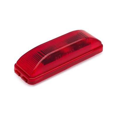 Lumitronics RV Model 19 Thin Line Sealed LED Marker Clearance Light (Red) | 12V LED clearance and side marker light for RVs and trailers. Sealed, weatherproof housing. Easy install. Red.
