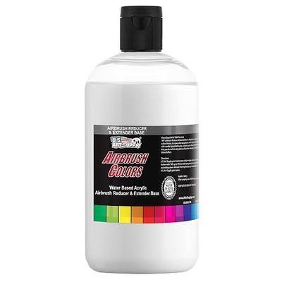 U.S. Art Supply 16-Ounce Airbrush Thinner Reducer and Extender Base for Acrylic Paints - Airbrush Paint Thinner, Reduces Viscosity, Improves Flow, Thins Acrylic Pouring Paint