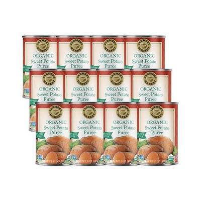 Farmer's Market Organic Sweet Potato Puree, 15 Ounce (Pack of 12) | USA Grown Sweet Potatoes, Great for Baking, Cooking & Meal Prep, Kosher, Gluten Free, Non-GMO, No Additives