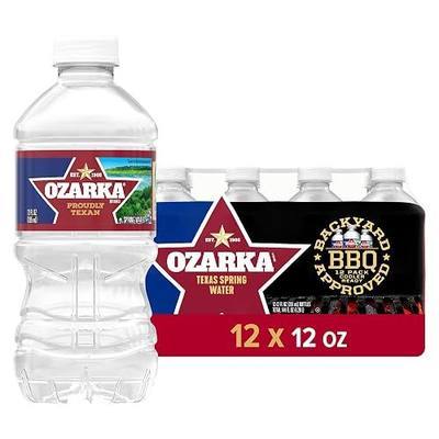 Ozarka Texas Spring Water Bottles, 12 Pack - Still Drinking Water with Naturally Balanced Minerals for a Crisp Clean Taste - 12 Fl Oz