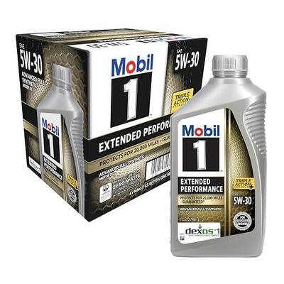 Mobil 1 Extended Performance Full Synthetic Motor Oil 5W-30, 6-pack of 1 quarts