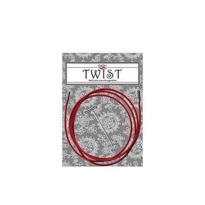ChiaoGoo Twist Small Lace Interchangeable Cables, 37-Inch, Red