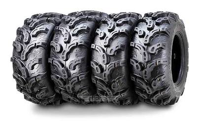 WANDA Set 4 Premium ATV/UTV Tires 27x9-12 F & 27x12-12 R /6P Super Lug Mud | SUPER-MUD All Terrain 28mm Deep Lugs- Mud Snow Max!