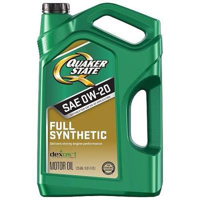 Quaker State Full Synthetic 0W-20 Motor Oil, 5 Quart