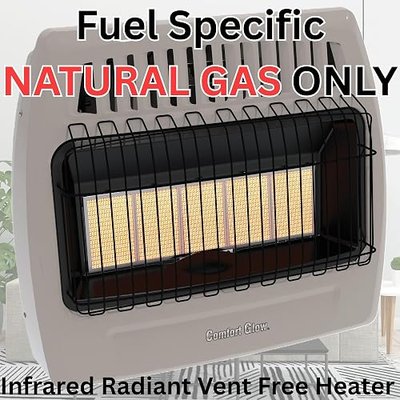 WORLD MKTG OF AMERICA/IMPORT KWN521 5 Plaque 30000 BTU Gas Wall Heater,gray, 24.41x28.15x10.25 | 5 Plaque, Infrared Radiant Gas Heater for Indoor Use, Heats up to 1,000 sq ft, Manual Heat Control, Electronic Ignition, ODS