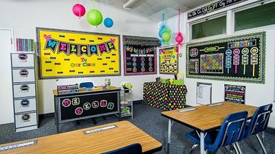 Teacher Created Resources Chalkboard Brights Name Plates (5624)