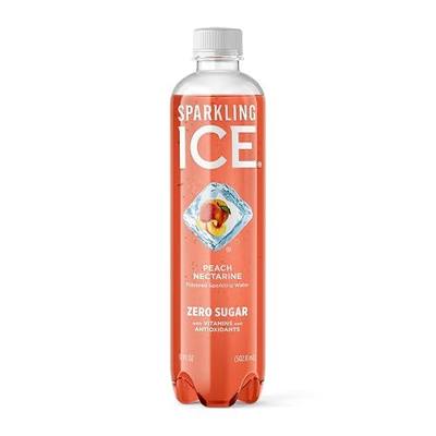 Sparkling Ice, Peach Nectarine Sparkling Water, Zero Sugar Flavored Water, with Antioxidants and Vitamins, 17 fl oz Bottle