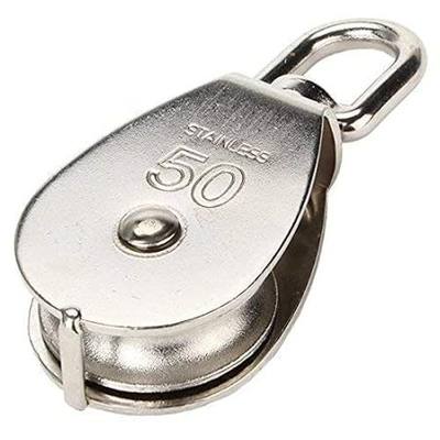 M50 50MM Swivel Stainless Steel Wire Rope Single-Sheaved Pulley Block,Heavy Duty Pulley | heavy duty