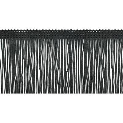 Trims By The Yard 2" Chainette Fringe Trim, Polyester-Made Decorative Fringe Trim, Versatile Fringes for Costumes, Uniforms, Home Decor, and Party Decorations, 5 yards, Black