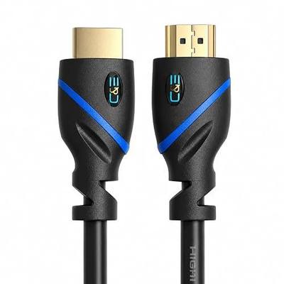50ft (15.2M) High Speed HDMI Cable Male to Male with Ethernet Black (50 Feet/15.2 Meters) Supports 4K 30Hz, 3D, 1080p and Audio Return CNE66418 (2 Pack)