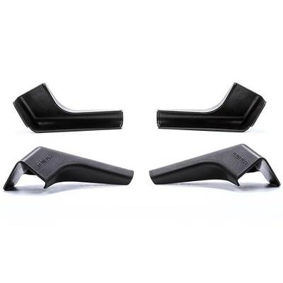 Camco RV Gutter Spouts with Built-in Extensions | Direct Rain Water Runoff Away from The RV | Features an Easy Installation, a Sun Resilient Resin Construction, and Comes in a 4-Pack of Black (42452) | Directs rainwater runoff away from the RV for easier exterior protection