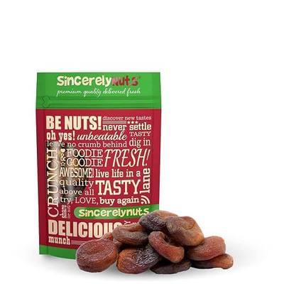 Sincerely Nuts – Organic Dried Turkish Apricots | 2 LB Bag | Healthy Pitted Apricot Fruit | Raw Vegan Snack | Dehydrated and Unsulfured | Sweet Gourmet Snacking Food | Kosher and Gluten Free