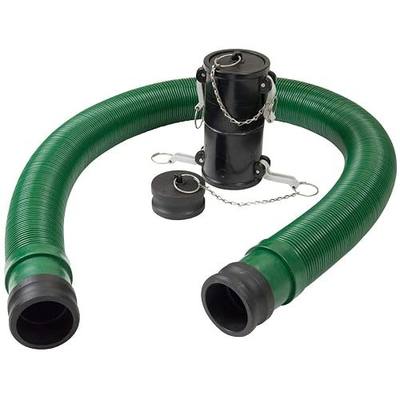 Lippert Waste Master 20' Extension Hose Kit for RV Sewer System, Secure Leak-Resistant Cam Lock, 5'6" Compressed for Storage, Puncture-Resistant, Double Female Adapter - 360784