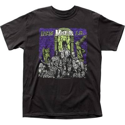 The Misfits Earth a.d. Adult tee Black