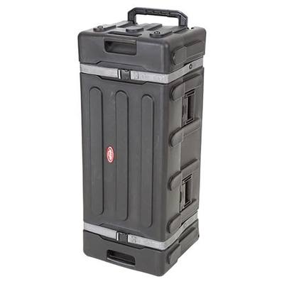 SKB Drum Hardware Case with Wheels, Durable Roto-Molded Polyethylene Mobile Storage with Telescoping Handle and Secure Cinch Straps, Black | Roto-Molded Lldpe, Telescoping Lift-Off Cover, Wheels and Tow Handle, 2 Cinch Straps, Int. 42 X 15.25 X 15.5 in