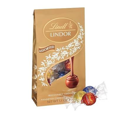 Lindt, Assorted Chocolate Candy Truffles, Chocolate with Smooth, Melting Truffle Center, 5.1 Ounce