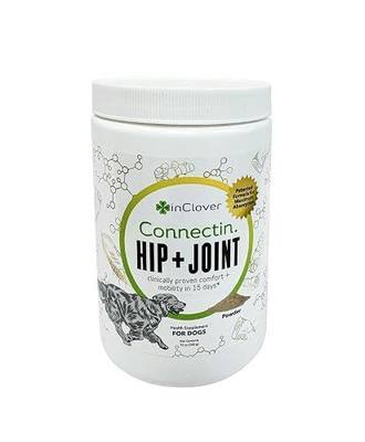 InClover Connectin Hip and Joint Supplement for Dogs - Glucosamine, Chondroitin and Hyaluronic Acid - Powder for Dog Joint Mobility and Comfort Support - 12 oz