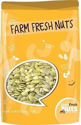 Raw Shelled Pepitas/Pumpkin Seeds - Compares to Organic (2 Lbs.) - Packed with Natural Flavors - Delicious Healthy Snack - Perfectly Crunchy - Super Tasty - Farm Fresh Nuts Brand