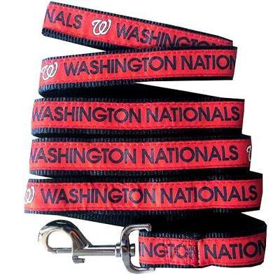 MLB PET Leash, Medium, Washington Nationals Dog Leash, Baseball Team Leash for Dogs & Cats. A Shiny & Colorful Dog & Cat Leash with Emboridered Team Name/Logo Licensed by the MLB